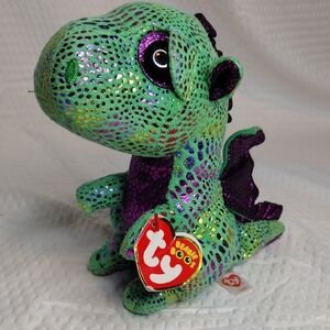 Ty Beanie Boos Sparkly Dragon CINDER
